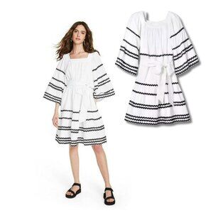 Lisa Marie Fernandez for Target Black & White Ric Rac Dress in Size M